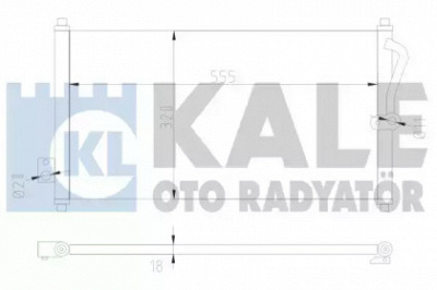 KALE OTO RADYATOR 380500 -  Конденсатор, кондиционер